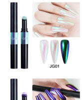 NAILCO-pluma de polvo de espejo para uñas, brillo metálico, decoraciones de Color, arte de uñas, efecto camaleón, pigmento de cromo láser - details 4
