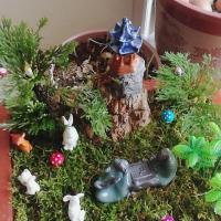 Piedras, accesorios de micropaisaje, modelo de bonsái rocalla, cenador, adorno pequeño, figuritas en miniatura artesanales de cerámica - details 4