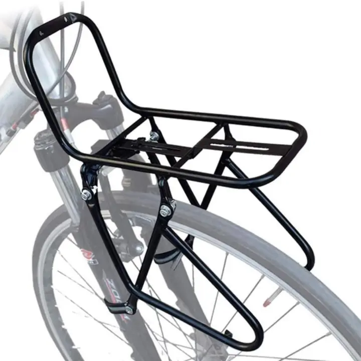 Bicicleta Delantero portaequipajes Delantero Alforja 15KG Capacidad Rack portaequipaje Bicicleta montaña Puede Llevar Bolsa de portaequipajes/Cesta de Bicicleta/Tienda/Saco de Dormir - 1
