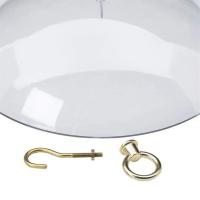 Cubierta protectora para comederos de aves, anti-ardilla cúpula protectora, 2 piezas, protección contra la lluvia - details 2