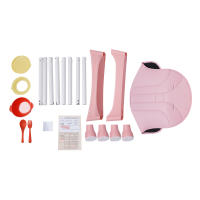 Trona 2 en 1 para bebés y niños pequeños rosa con reposapiés Trona para niños y niñas de 6 meses a 6 años que pesan hasta 176 libras - details 7