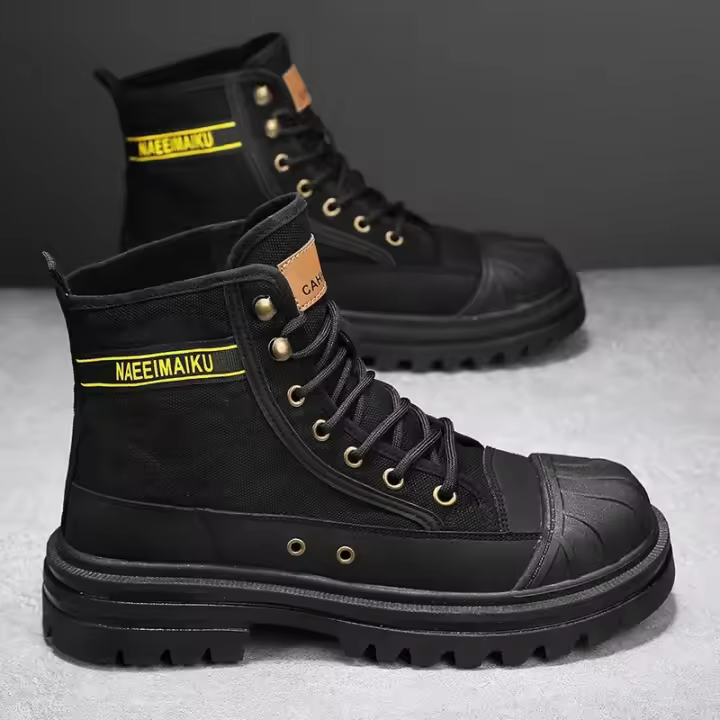 Spor boo de lona avanzado para zapatos casuales de otoño para hombre con suela gruesa - 1
