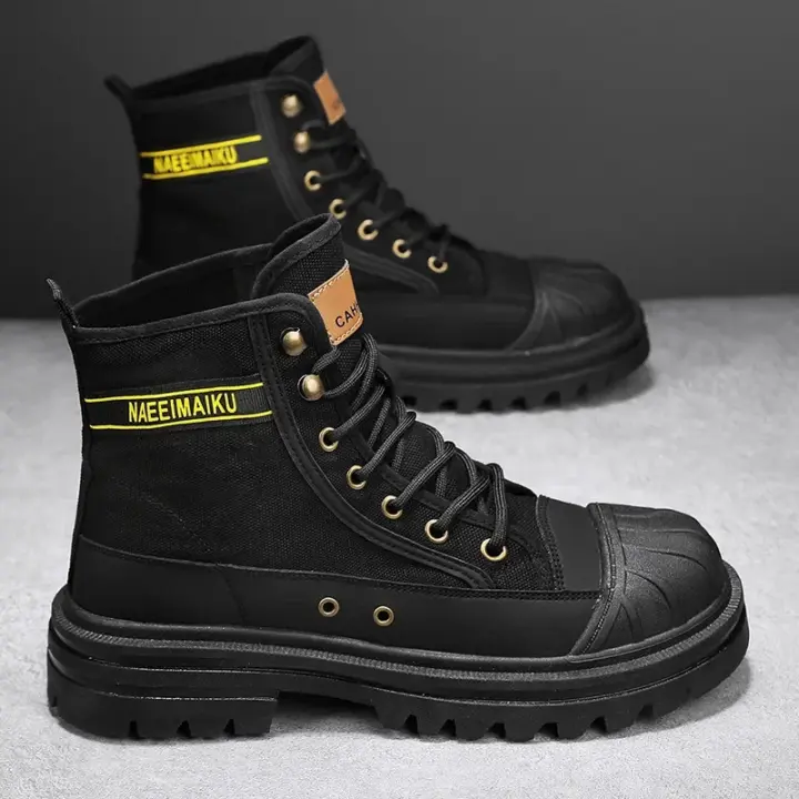 Spor boo de lona avanzado para zapatos casuales de otoño para hombre con suela gruesa - 1
