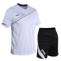 Conjunto deportivo ultrafino y transpirable, pantalones cortos de manga corta, cómodos y holgados, secado rápido, novedad - details 7