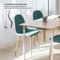 Pack de 2 sillas de Comedor, diseño nórdico con Asiento Acolchado y Respaldo ergonómico - details 5