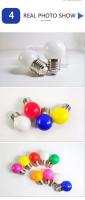 Bombillas LED Coloridas 10Pcs Lámpara de Bombilla E27 3W AC 220V-240V Linterna para Decoración de Hogar y Fiestas - details 3