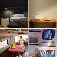 Luz LED de lectura para barco, lámpara de pared para camión, autocaravana, yate, cabina, mesita de noche, Camper, caravana, barco, iluminación RV, CC de 12 voltios - details 12