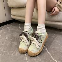 Zapatos informales De malla para mujer, zapatillas Retro transpirables De suela gruesa, De entrenamiento, para verano - details 29
