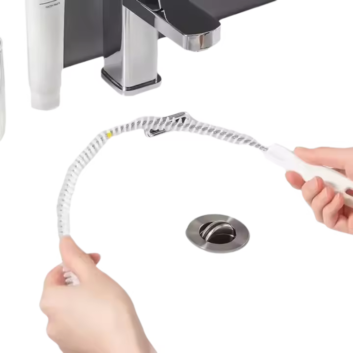 Cepillo De Limpieza Para Desagües De Tuberías Flexible Cepillo De Baño Para Eliminar Pelos Y Limpieza De Desagües Domésticos Herramienta De Limpieza De Cocina Y Baño - 1
