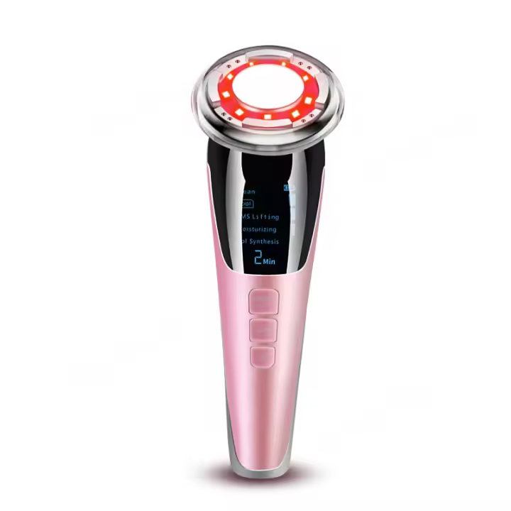 PORCHEDDU Masajeador Facial EMS, therapy De Luz LED, vibración Sónica, tratamiento frío y Caliente, cuidado de la piel, eliminación de Arrugas, dispositivo de estimación de la piel - 1