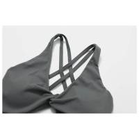Sujetador deportivo push-up con tiras cruzadas para mujer, top corto para yoga, gimnasio, fiess, transpirable - details 29