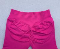 Pantalones cortos de gimnasio de impacto para mujer, pantalones cortos deportivos para motociclista, pantalones cortos de Yoga con banda baja acanalada de 4,5 ", mallas sin costuras para entrenamiento - details 12