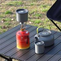 Mini quemador de gas plegable para acampar, estufa pequeña ultraligera, picnic, cocina, senderismo, utensilios de cocina de supervivencia - details 6