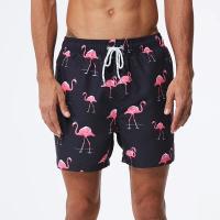 Pantalones cortos deportivos para hombre, ropa de playa de poliéster con estampado, traje de baño de surf - details 0