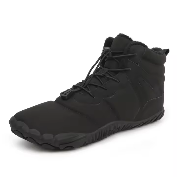 Zapatos de algodón cálidos de terciopelo impermeables antideslizantes, zapatos de cinco dedos descalzos con suela gruesa para mujer - 1