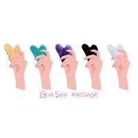 Herramientas Faciales de Gua Sha BESKAR Masajeador de Piedra de Jade Natural para Estilizar la Línea Facial Reafirma la Piel Reduce las Arrugas Masaje Facial para Cuello y Ojos Regalo de Cuidado de la Piel de Belleza - details 0