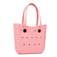 Bolso De Playa Grande Para Verano EVA Inodoro Para Mujer Bolsa De Picnic Con Agujeros Impermeable Bolsa De Hombro Con Manija - details 4
