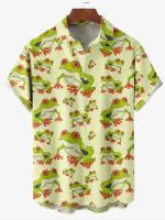 Camisa Casual de Playa Kawaii Aloha Estampado 3D Verano, Manga Corta, Talla Grande para Hombres y Mujeres - details 3