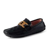 Nuevos zapatos casuales de moda de cuero de cocodrilo genuino antideslizantes planos de alta calidad para hombres, Wenzhou - details 6