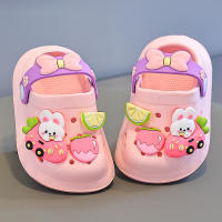 Sandalias Para Niñas, Zapatillas Antideslizantes Para Bebés De Suela Blanda Para Interiores De Verano Para Niños, Zapatos De Agujero Para La Cabeza Con Bolsa Para Niños De Dibujos Animados - details 5