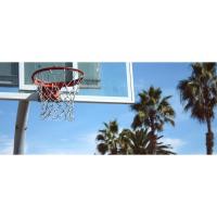 Canasta de Baloncesto para Niños, Soporte Canasta Regulable en 5 Alturas 192-247 cm Red Durable y Tablero Inastillable, Canasta de Baloncesto Portátil con Ruedas Internas y Externas Rojo.Negro - details 0