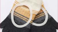 Calcetines de yoga de cinco dedos para mujer, calcetines de Pilates con punta abierta y tobillo bajo, antideslizantes, de silicona, con puntos - details 2