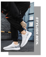 Deportes nuevos para hombres para parejas, zapatos elásticos ligeros y transpirables con tejido de mosca informal, modernos y versátiles, estudiantes de talla grande - details 9
