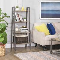 Estantería de 5 Niveles, Librería Industrial, Fácil de Montar, para Salón, Dormitorio, Cocina, Marrón Rústico y Negro LLS45X - details 10