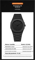 Reloj Unisex de Diseño Nórdico Cuarzo Ultraligero 51g, Resistente al Agua 30M, Caja de Plástico Premium con Estuche Negro y Destornillador para Personalización - details 4