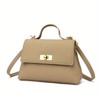 Bolso de mano beige elegante para mujer - Bolso de hombro versátil y elegante con herrajes en tono dorado, cierre de cremallera y forro de poliéster - Perfecto para el trabajo o salidas informales, bolso de mano de trabajo |   Bolso de hombro elegante | - details 5