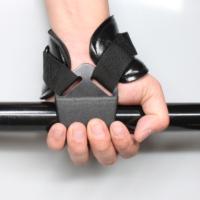 Correas de elevación tipo gancho SBR, gancho de agarre de elevación de peso antideslizante ajustable, protector de muñeca auxiliar suave y estable, 1 par - details 12