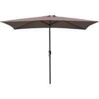Sombrilla de Jardín Forro Anti UV 200 x 300cm. Sombrilla de Aluminio con Manivela, Toldo Rectangular para Patios y Terrazas. (Topo) - details 0