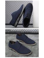 Zapatos casuales de hombre estilo brogue de moda, talla grande, bajos, esmerilados, de gamuza, estilo británico, 2025 - details 6