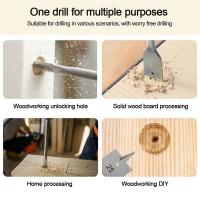 Taladro de mano eléctrico colgante Chapado en titanio, broca de carpintero, vástago Hexagonal, abridor de placas de madera - details 3