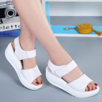 Sandalias de tacón de cuña de verano para mujer, zapatos de plataforma - details 3
