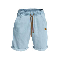 Pantalones cortos de algodón informales para hombre, pantalones deportivos estampados de moda, verano - details 6
