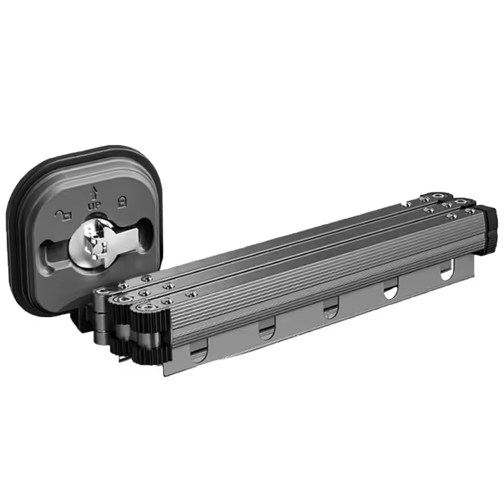 Perchero de Secado de Ropa Plegable de Aluminio Ventosa de Succión, Montado en la Pared, Adecuado para Superficies Suaves - 1