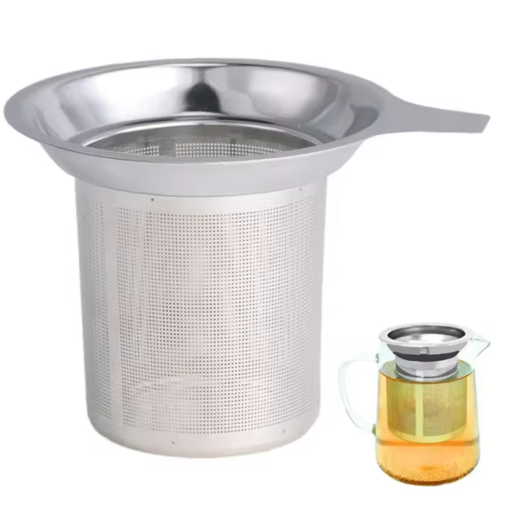 Infusor de té de acero inoxidable, reutilizable colador de té, filtro de especias de hojas de té, fabricante de té doméstico, accesorios de tetera, herramientas, 1 ud. - 1