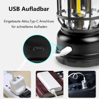 Lámpara LED Impermeable para acampar, luz regulable continua con gancho, recargable por USB - details 3