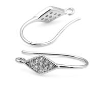 Ganchos de Pendientes de Brasso Dorado 18K con Zirconia Accesorios de Joyería DIY de Alta Calidad para Mujeres - details 6