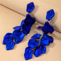 Pétalos de rosa largo borla pendientes moda elegante influencer temperamento alto sentido ambiental Pendientes mujer - details 9