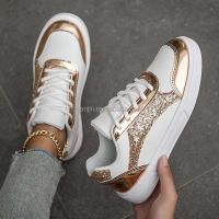 Nuevos zapatos de mujer brillantes, superventas, en tallas 41, 42, 43, zapatos planos de fiesta con perlas deportivas de oro rosa a la moda, calidad - details 6
