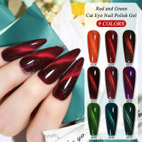 Arte Clavo-esmalte de uñas en Gel para manicura, barniz de uñas en color rojo cereza, rubí, Ojo de Gato, camaleón magnético, LED UV, 10ml - details 4