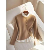 Camisa súper hermosa de temperamento único de estilo perezoso, ropa de mujer, Top con sentido de diseño de nicho de moda, otoño e invierno, 2025 - details 4