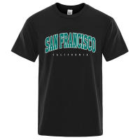Camiseta holgada de algodón para hombre, ropa con letras de la ciudad de San Petersburgo, California, EE. UU., de gran tamaño, a la moda, de verano, Tops holgados informales - details 7