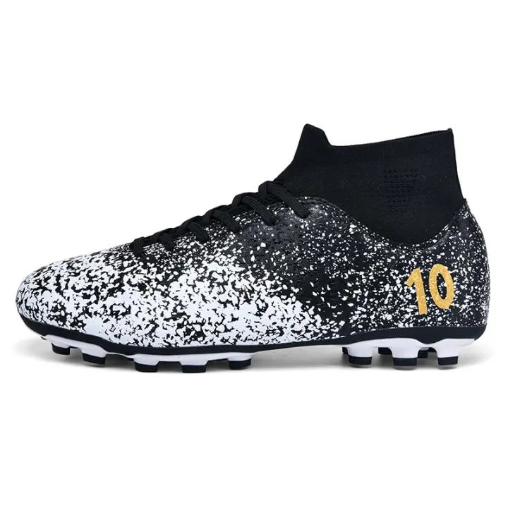 Zapatos de fútbol para hombre, zapatillas altas con cordones, antideslizantes, para fútbol sala, TF, para césped - 1