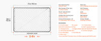 SucceBuy Puerta de cerca de eslabones de cadena, 72 x 48 pulgadas, panel ajustable para aberturas de 2,2 a 6 pies (ancho) x 6 pies (alto) - details 6
