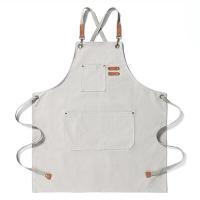 Delantal de carpintería para hombres, mandil de lona gruesa, impermeable, resistente a las manchas con bolsillos, delantal de cocina, delantal de trabajo de pintura - details 10