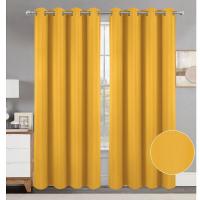Cortinas Opacas Termicas Aislantes Frio y Calor Cortinas Dormitorio 2 Piezas 140x260 CM Blackout Curtains con Ojales Cortinas Grises Opacas Cortinas para Habitacion Salon Comedor y Dormitorio - details 6