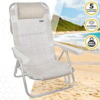 Set 2 Sillas Pleg Alu 5pos 60x47x83cmc/cojin-flamenco - details 22